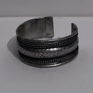 silver cuff bracelet